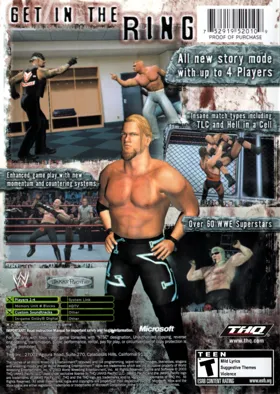 WWE Raw 2 (USA) box cover back